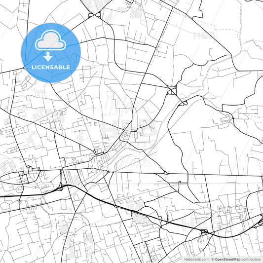 Vector PDF map of Scafati, Italy