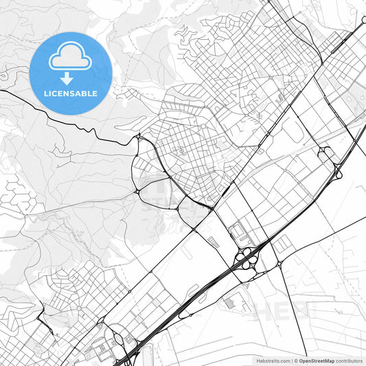 Vector PDF map of Gavà, Spain