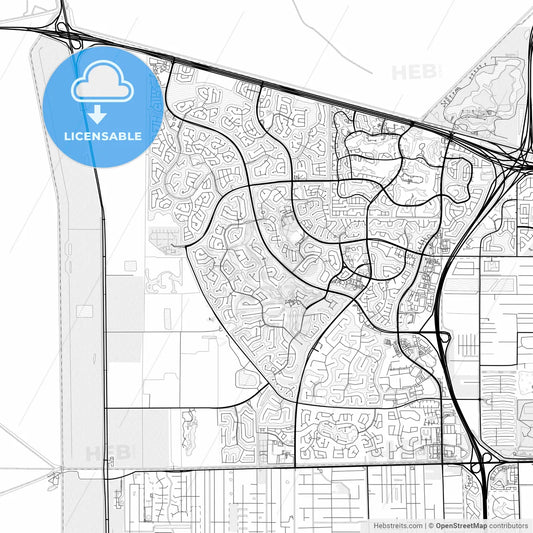 Vector PDF map of Weston, Florida, United States