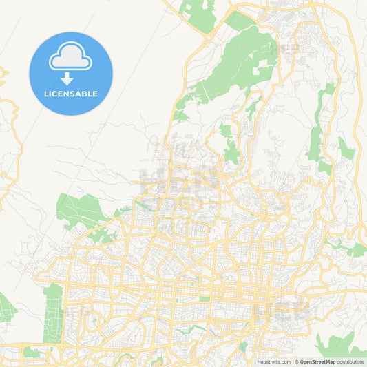 Empty vector map of Mejicanos, San Salvador, El Salvador