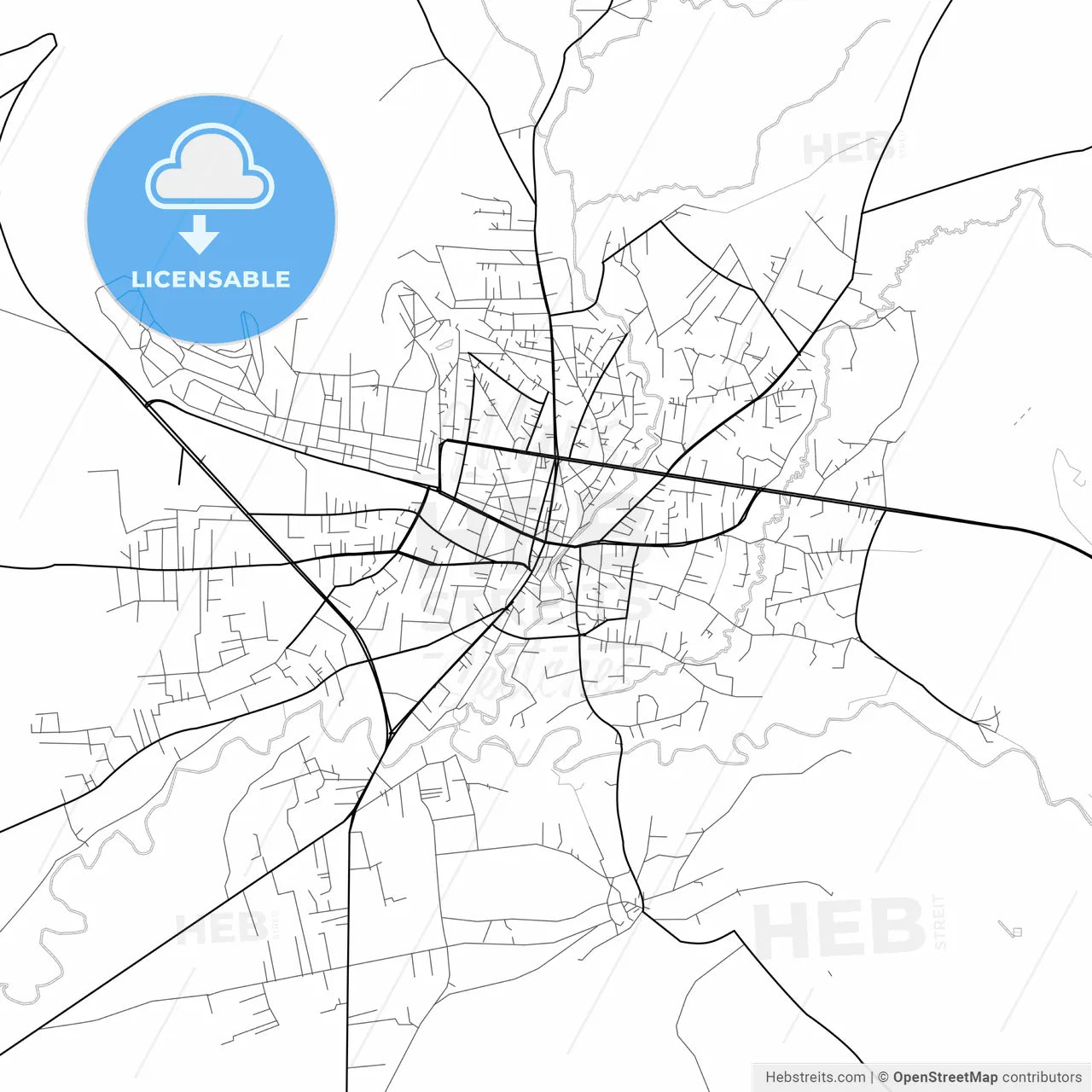 Vector PDF map of Patnos, Turkey