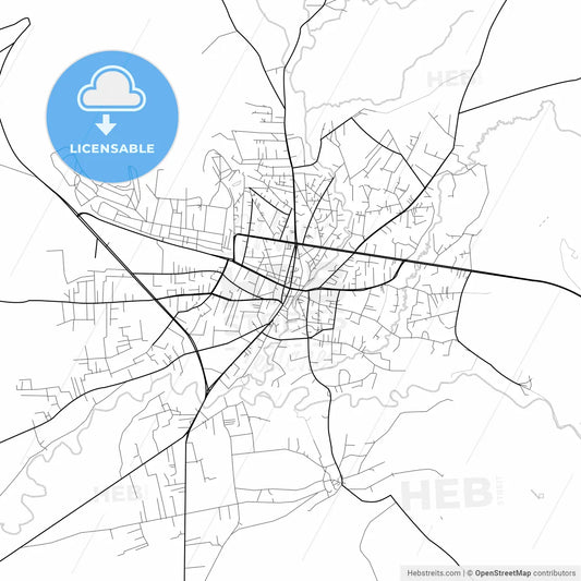 Vector PDF map of Patnos, Turkey