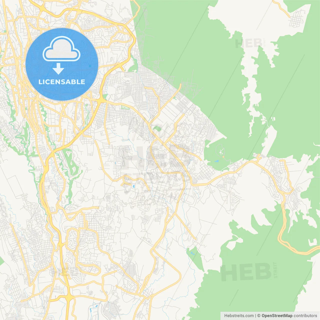 Empty vector map of Jiutepec, Morelos, Mexico