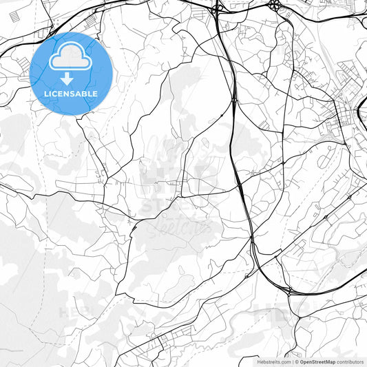 Vector PDF map of Camargo, Spain