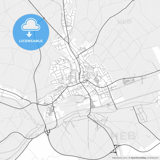 Vector PDF map of Mistelbach, Austria