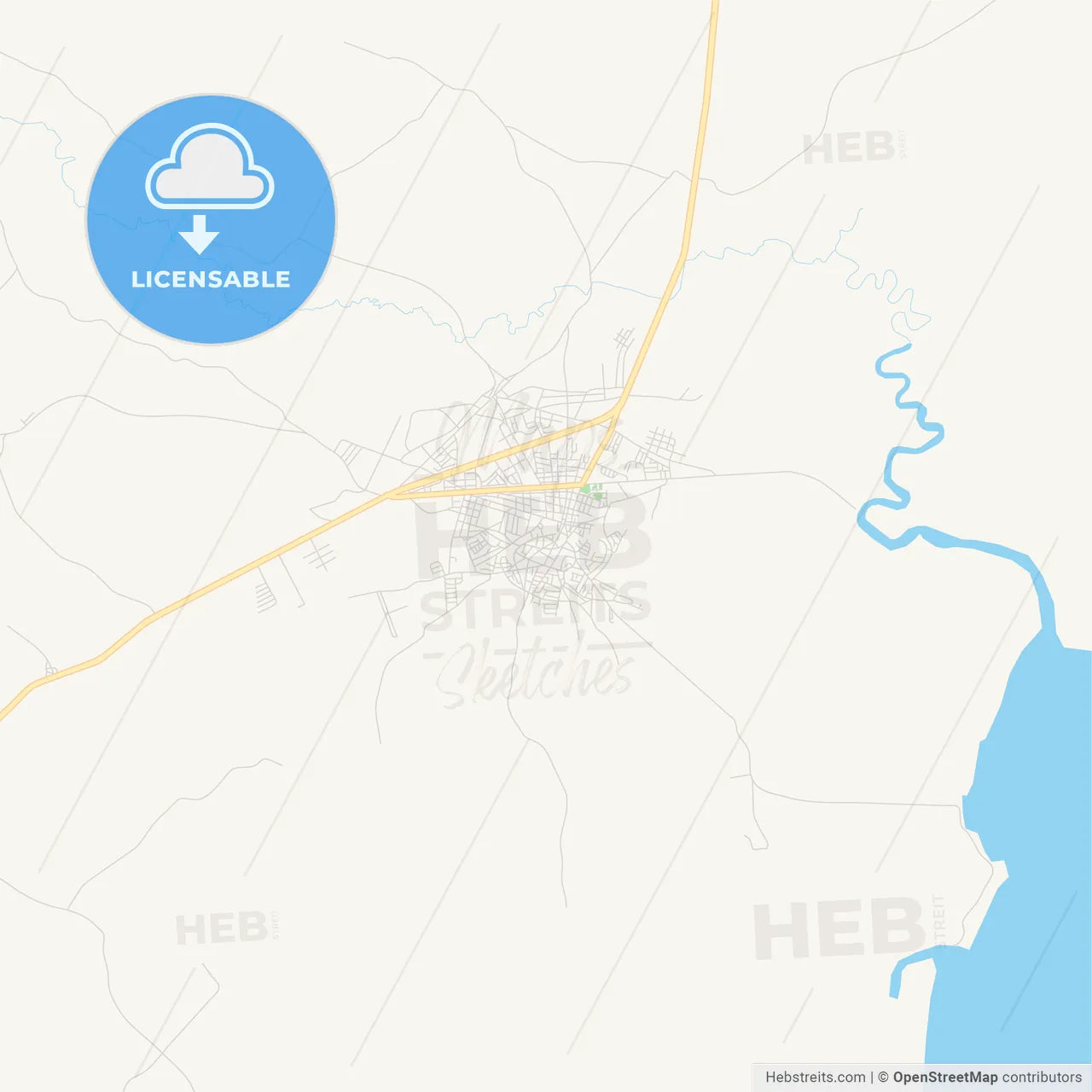 Empty vector map of Chame, Panamá Oeste, Panama