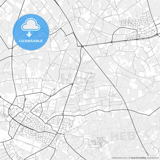 Vector PDF map of Peel en Maas, Netherlands
