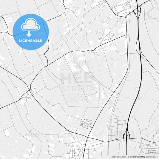 Vector PDF map of Tynaarlo, Netherlands