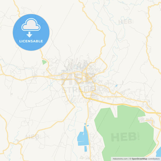 Empty vector map of May Pen, Manchester, Jamaica