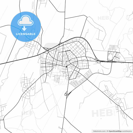 Vector PDF map of Vagharshapat, Armenia