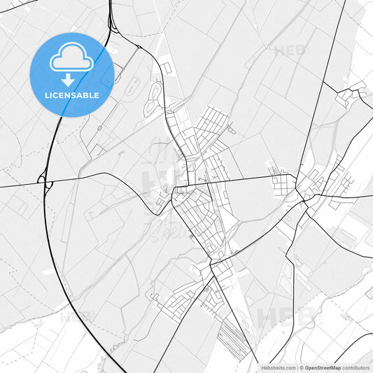 Vector PDF map of Ebreichsdorf, Austria