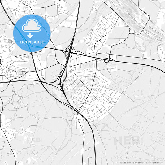 Vector PDF map of Seevetal, Germany