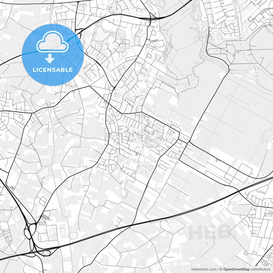 Vector PDF map of Stuhr, Germany