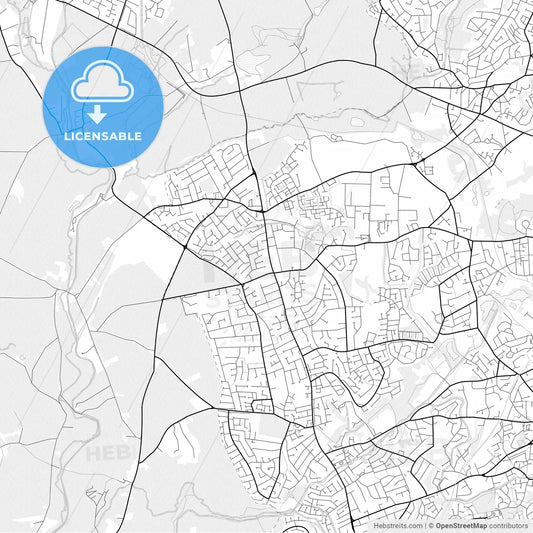 Vector PDF map of Kingswinford, England