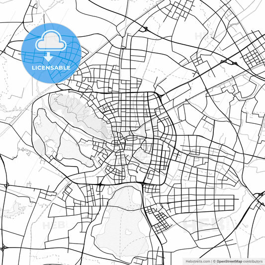 Vector PDF map of Changshu, China