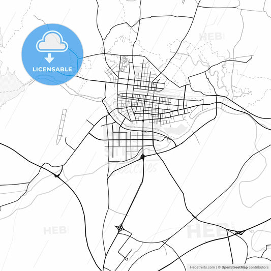 Vector PDF map of Jinzhou, China