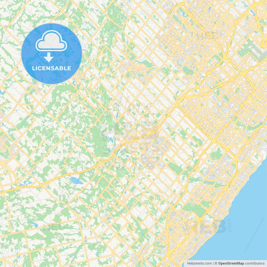 Empty vector map of Halton Hills, Ontario, Canada