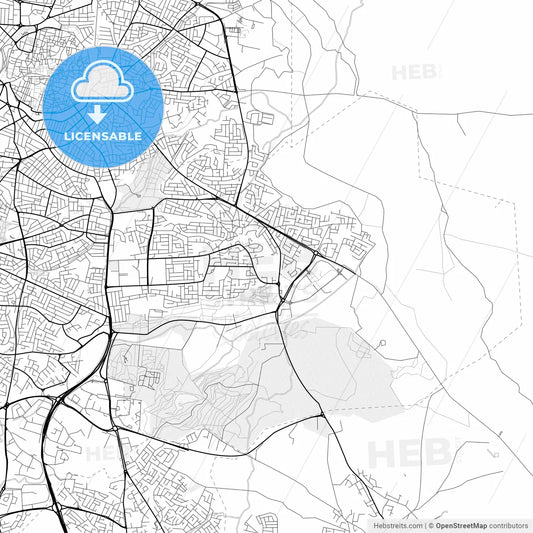 Vector PDF map of Mórfou  , Cyprus