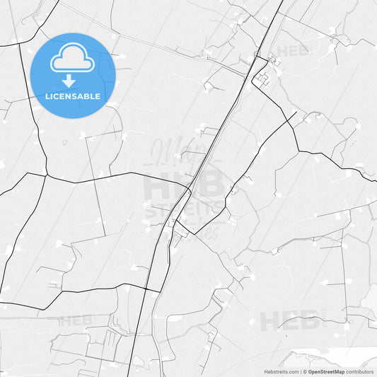 Vector PDF map of Súdwest-Fryslân, Netherlands