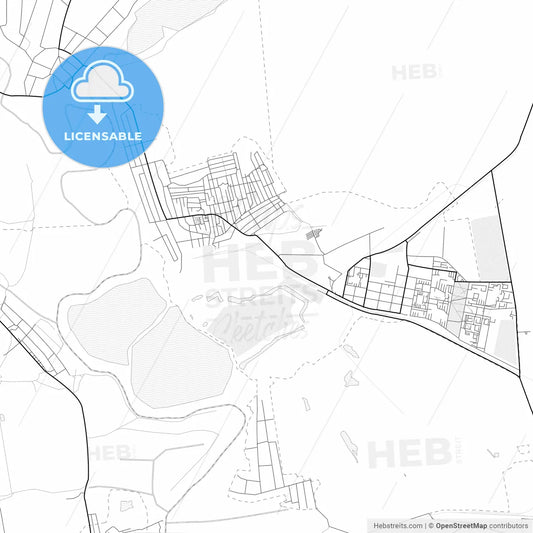 Vector PDF map of Pokrov, Ukraine