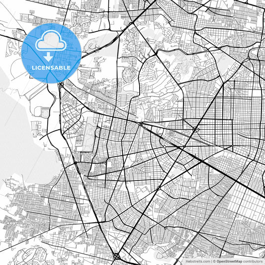 Vector PDF map of Zapopan, Mexico