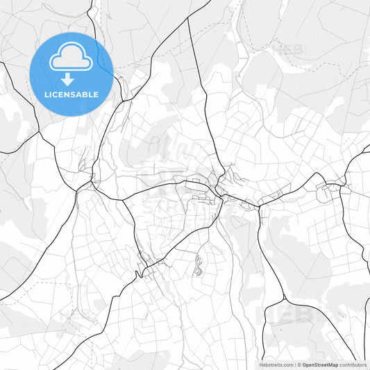 Vector PDF map of Dreieich, Germany
