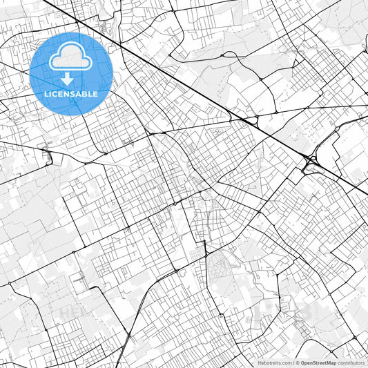 Vector PDF map of Legnano, Italy