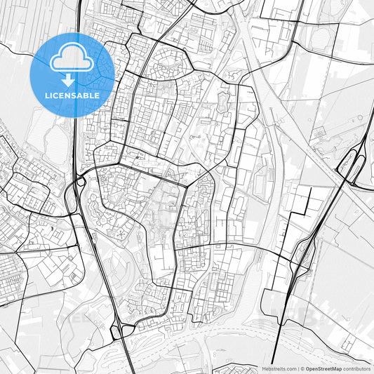 Vector PDF map of Nieuwegein, Netherlands