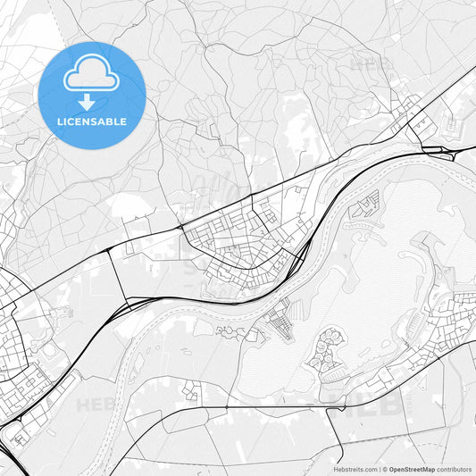 Vector PDF map of Rheden, Netherlands