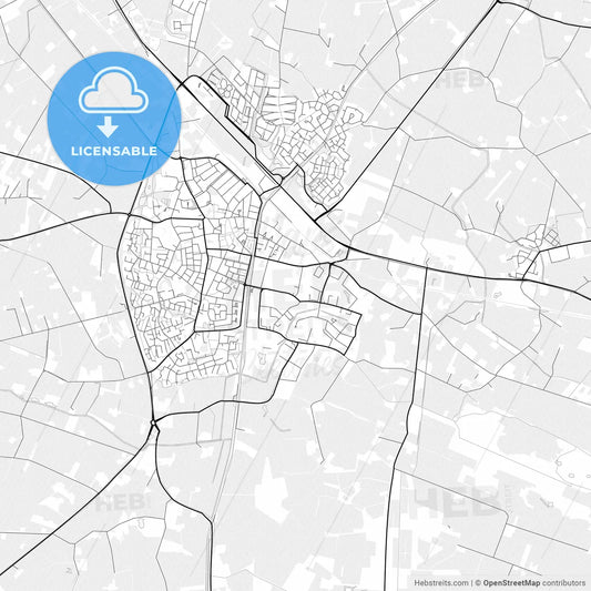 Vector PDF map of Raalte, Netherlands