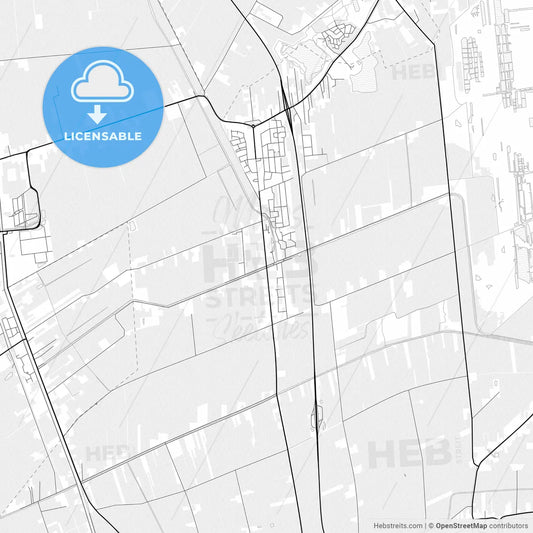 Vector PDF map of Twenterand, Netherlands
