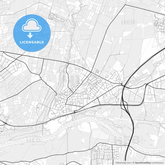 Vector PDF map of Renkum, Netherlands