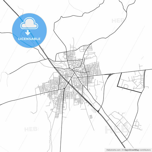 Vector PDF map of Ergani, Turkey