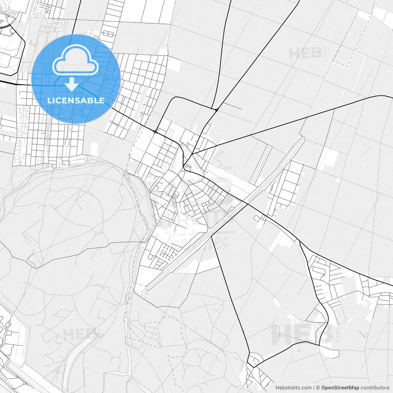 Vector PDF map of Groß-Enzersdorf, Austria