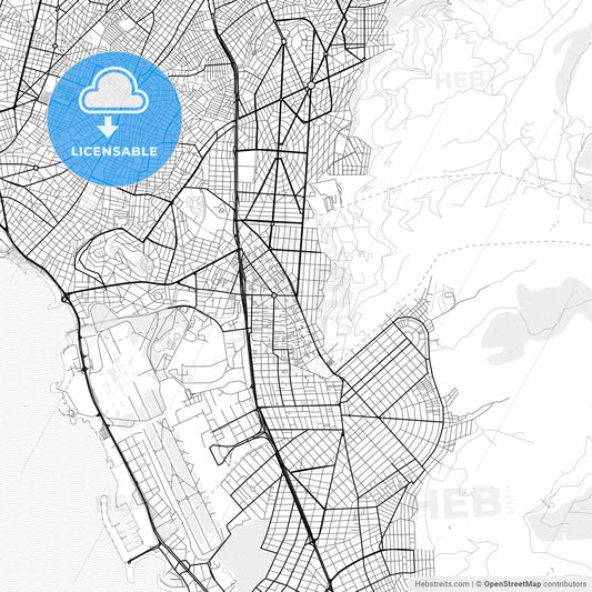 Vector PDF map of Argyroupoli, Greece