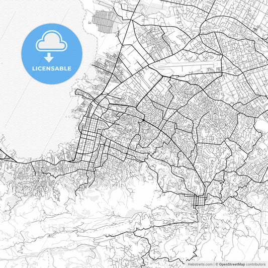 Vector PDF map of Delmas, Haiti