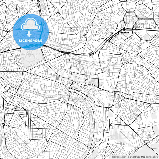 Vector PDF map of Champigny-sur-Marne, France