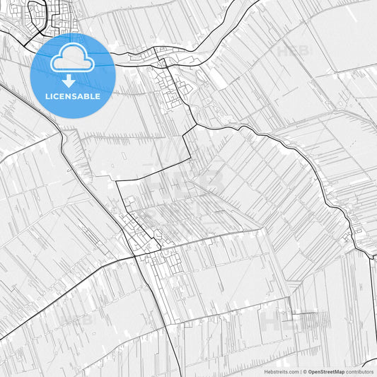 Vector PDF map of Krimpenerwaard, Netherlands
