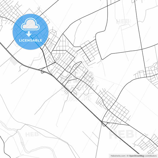 Vector PDF map of Artashat, Armenia