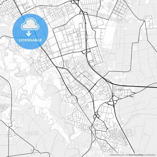 Vector PDF map of Laatzen, Germany