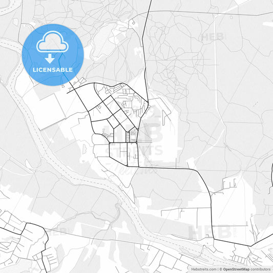 Vector PDF map of Lytkarino, Russia