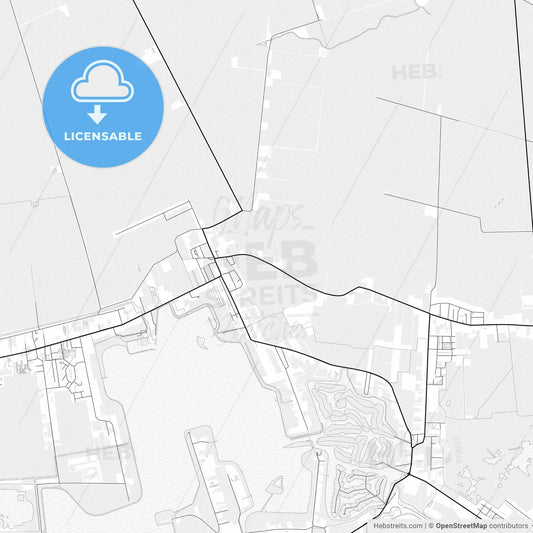 Vector PDF map of Oldambt, Netherlands