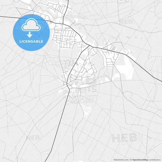 Vector PDF map of Geestland, Germany