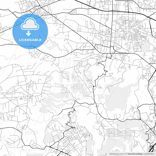 Vector PDF map of Marano di Napoli, Italy