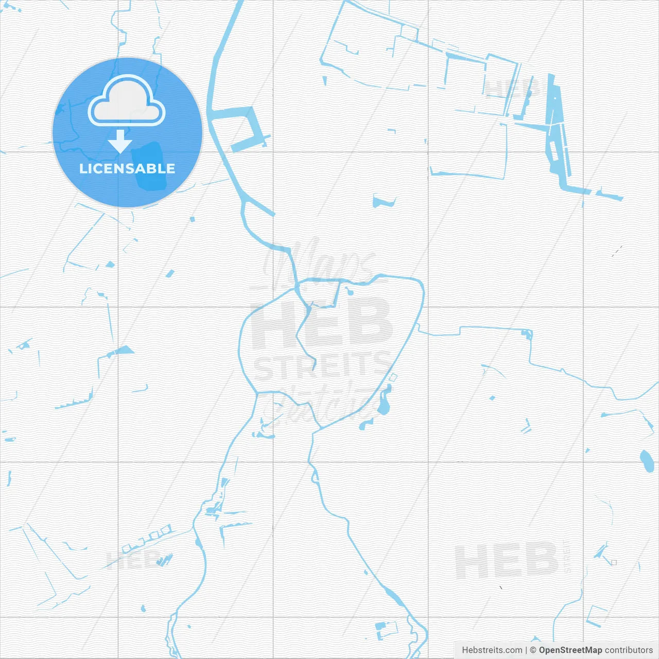 Vector PDF map of Breda, Netherlands