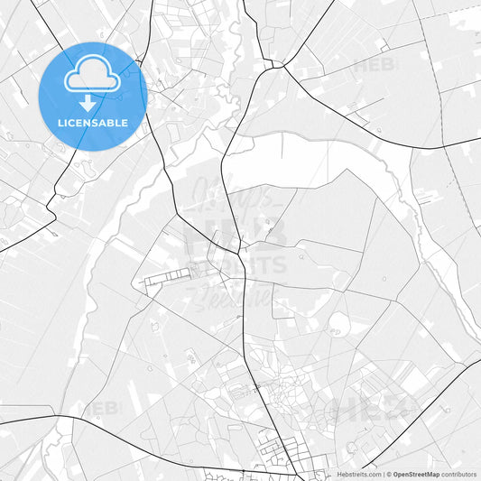 Vector PDF map of Noordenveld, Netherlands