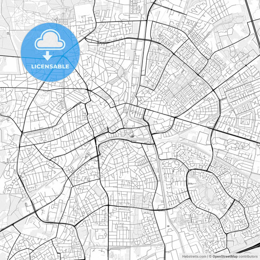 Vector PDF map of Apeldoorn, Netherlands