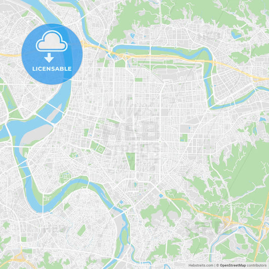Printable map of Taipei, Taiwan