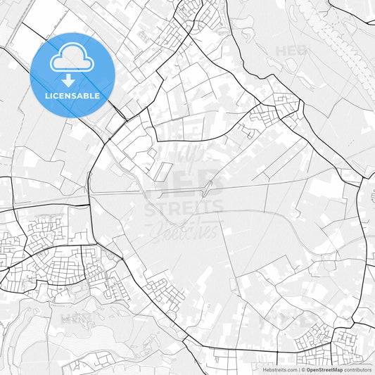 Vector PDF map of Lingewaard, Netherlands
