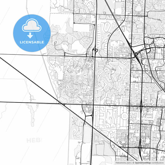 Vector PDF map of Palm Beach Gardens, Florida, United States